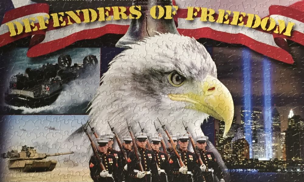 Defenders Of Freedom-$$$ - White Mountain Puzzles puzzle collectible [Barcode 724819253739] - Main Image 4