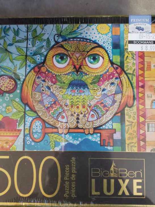 Folk Owl - Milton Bradley Puzzles puzzle collectible [Barcode 778988259030] - Main Image 2
