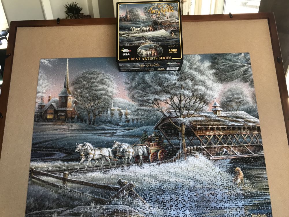 Morning Frost (Redlin) - White Mountain 🏔🇺🇸 puzzle collectible [Barcode 724819254118] - Main Image 3