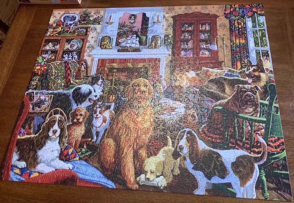 Dog House*-SOLD - White Mountain Puzzles puzzle collectible [Barcode 724819253548] - Main Image 2