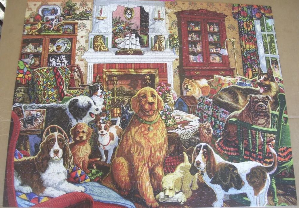 Dog House*-SOLD - White Mountain Puzzles puzzle collectible [Barcode 724819253548] - Main Image 3