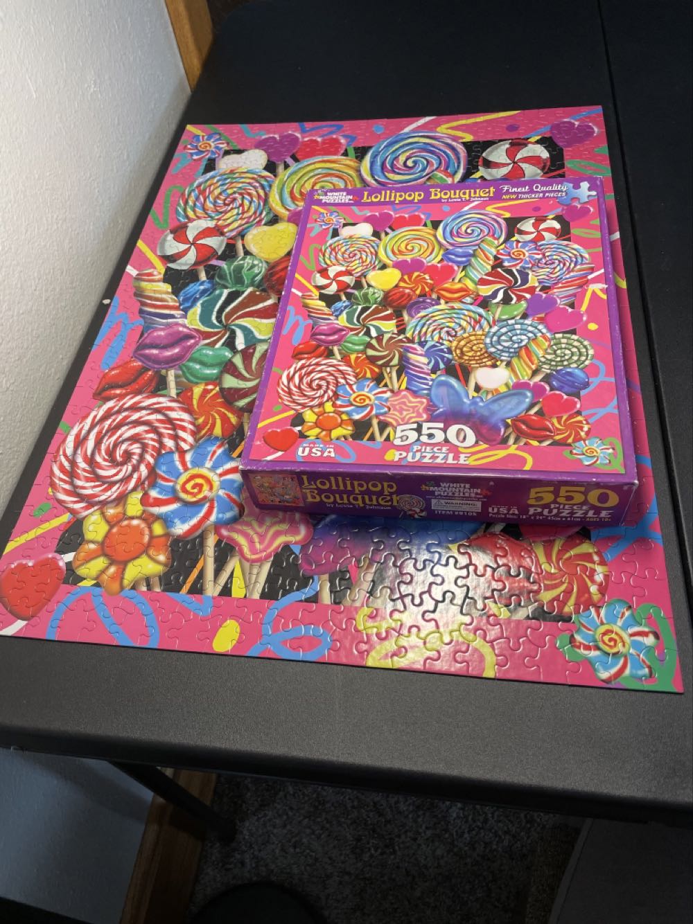 TRADED-Lollipop Bouquet-KS $$$.5 - White Mountain Puzzles puzzle collectible [Barcode 724819254880] - Main Image 2