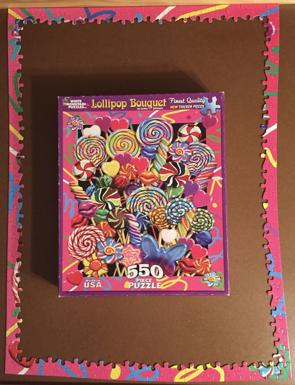 TRADED-Lollipop Bouquet-KS $$$.5 - White Mountain Puzzles puzzle collectible [Barcode 724819254880] - Main Image 4