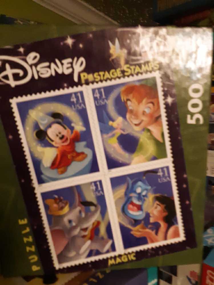 Disney Postage Stamps: Magic - Available - Buffalo Games puzzle collectible [Barcode 079346004256] - Main Image 1