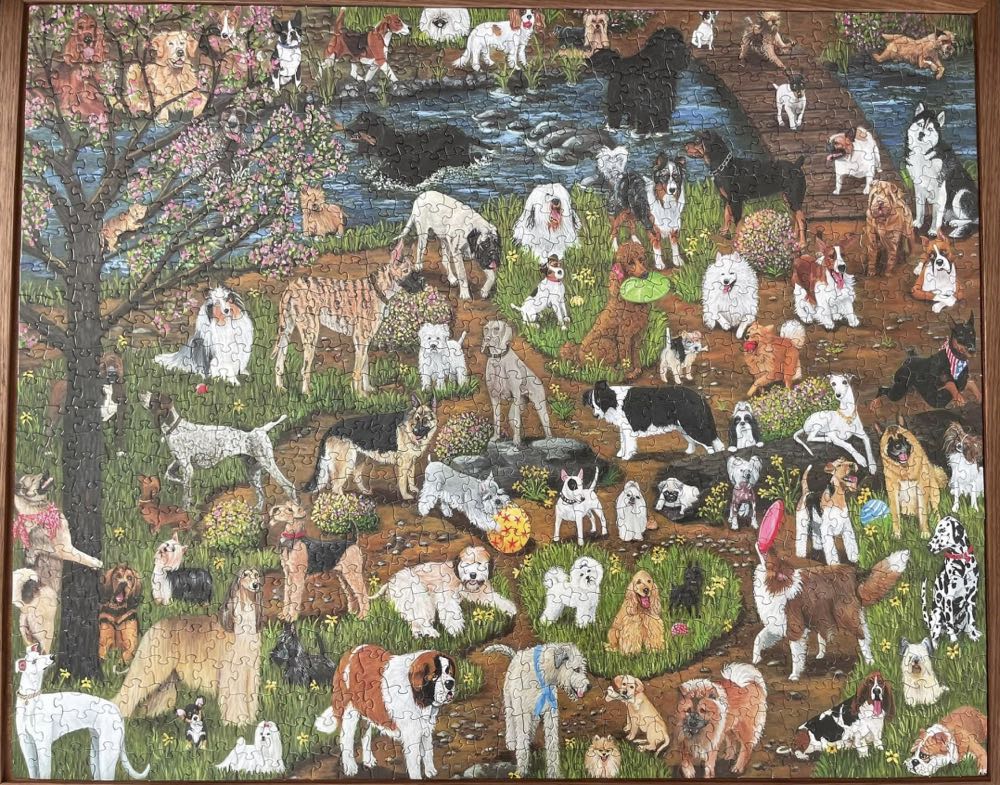 Who Let The Dogs Out-Chs - White Mountain Puzzles puzzle collectible [Barcode 724819253463] - Main Image 2