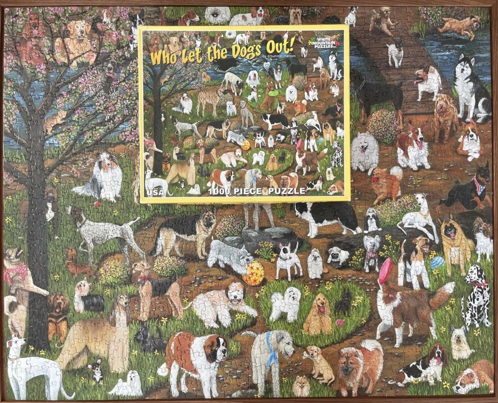 Who Let The Dogs Out-Chs - White Mountain Puzzles puzzle collectible [Barcode 724819253463] - Main Image 3