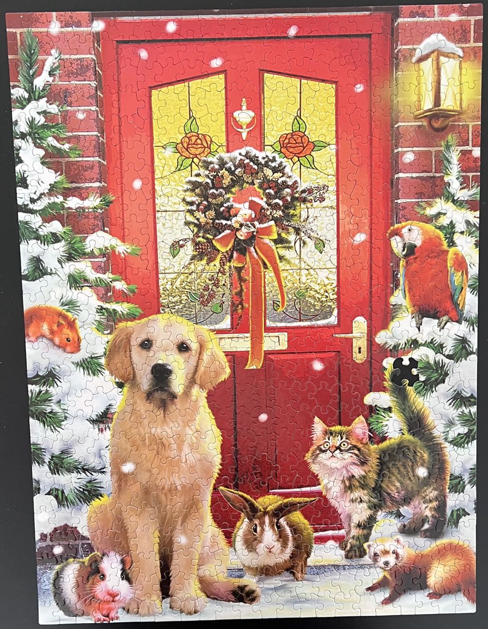 Christmas Welcome 🌟 - White Mountain Puzzles puzzle collectible [Barcode 724819249046] - Main Image 2