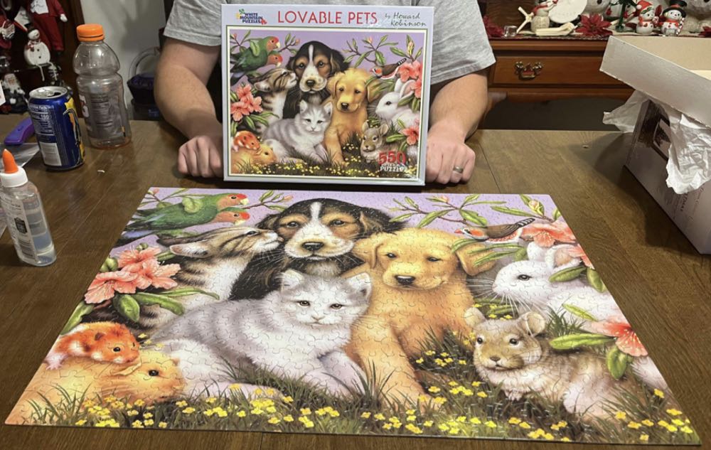 Lovable Pets New - White Mountain Puzzles puzzle collectible [Barcode 724819248834] - Main Image 2