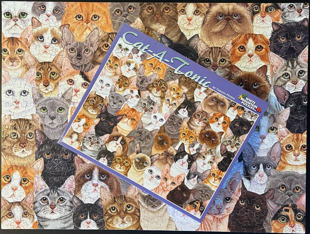 Cat-A-Tonic - White Mountain Puzzles, Inc. puzzle collectible [Barcode 724819250073] - Main Image 4