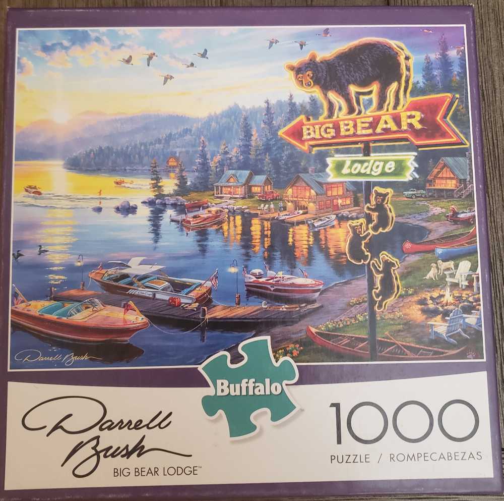 Big Bear Lodge - Buffalo Games And Puzzles puzzle collectible [Barcode 079346120048] - Main Image 2