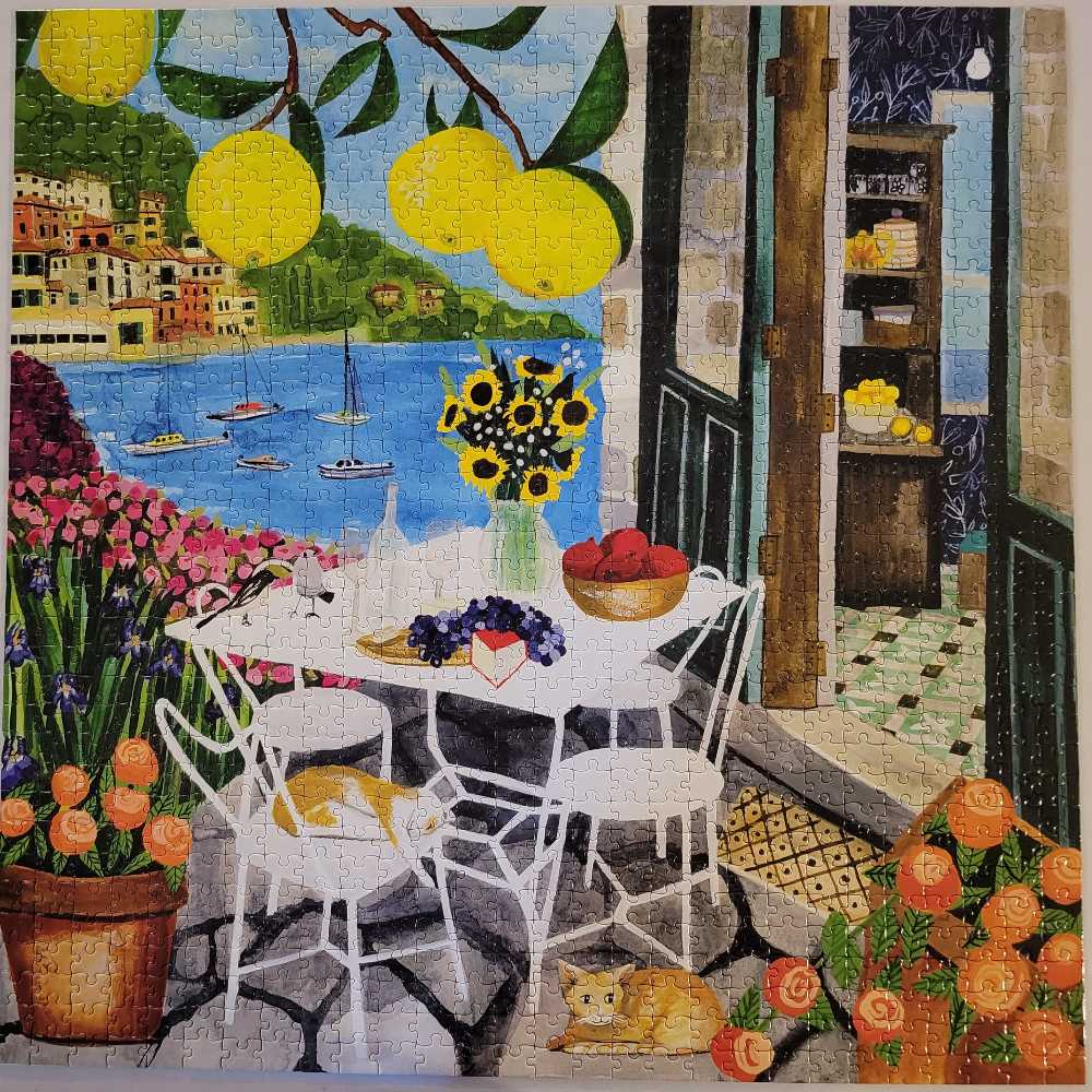 Cats in Positano - Eeboo puzzle collectible [Barcode 689196509209] - Main Image 2