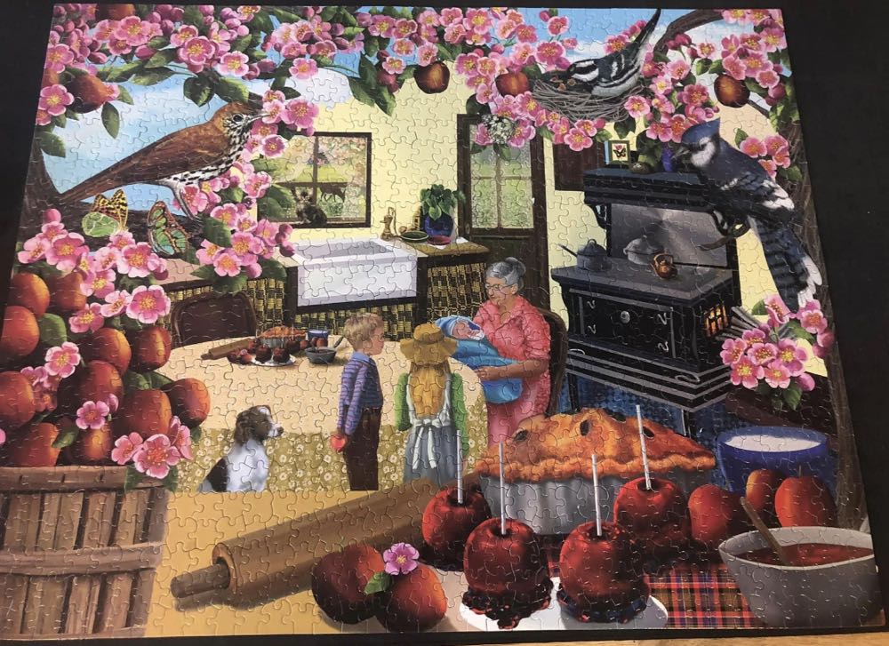 Granny’s Apples - White Mountain Puzzles puzzle collectible [Barcode 724819252640] - Main Image 3