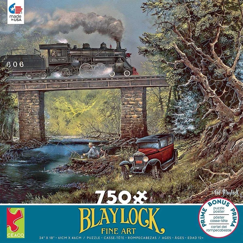 Rails on Dogwood Creek^ - Ceaco puzzle collectible [Barcode 021081291644] - Main Image 2