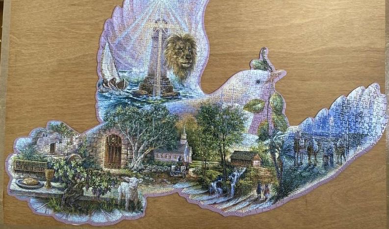 Dove Of Hope 🟦 - SunsOut puzzle collectible [Barcode 796780901209] - Main Image 3