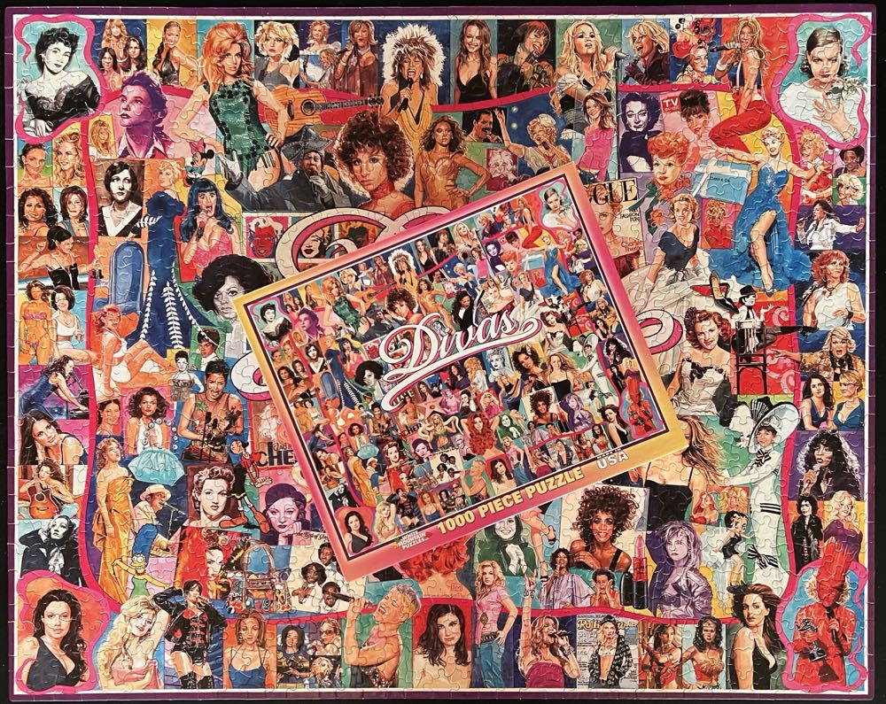 Divas-(2) - White Mountain Puzzles puzzle collectible [Barcode 724819253722] - Main Image 4