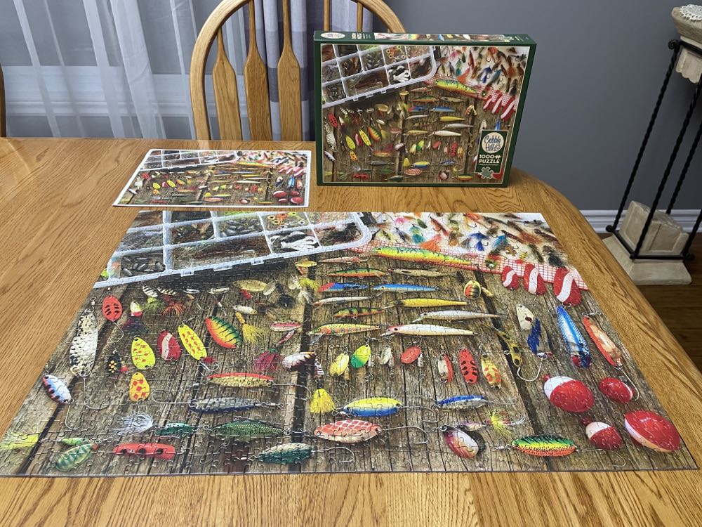 Fishing Lures-Borrowed - Cobble Hill puzzle collectible [Barcode 625012800587] - Main Image 2