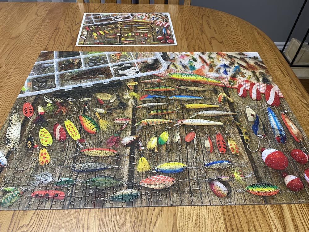 Fishing Lures-Borrowed - Cobble Hill puzzle collectible [Barcode 625012800587] - Main Image 3