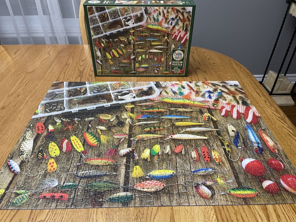 Fishing Lures-Borrowed - Cobble Hill puzzle collectible [Barcode 625012800587] - Main Image 4