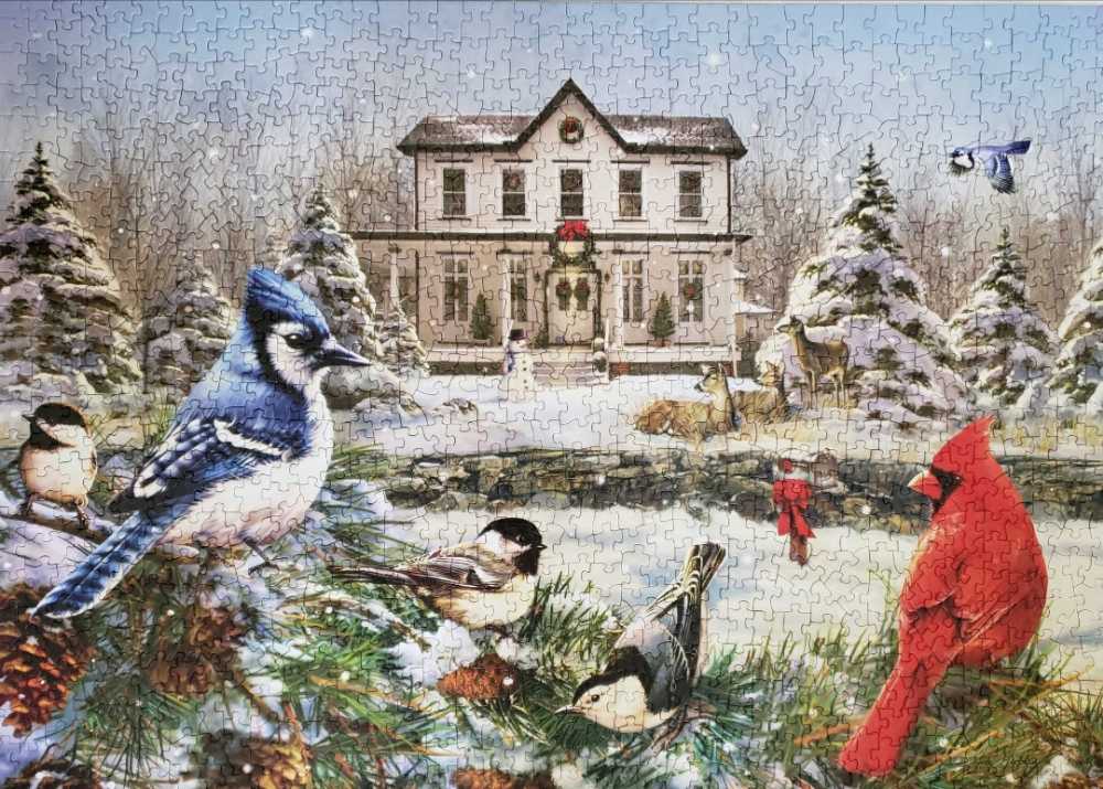 Country House Birds - Cobble Hill puzzle collectible [Barcode 625012801195] - Main Image 2