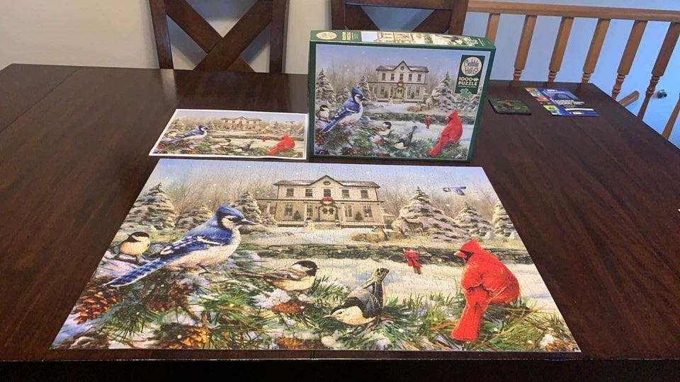 Country House Birds - Cobble Hill puzzle collectible [Barcode 625012801195] - Main Image 3