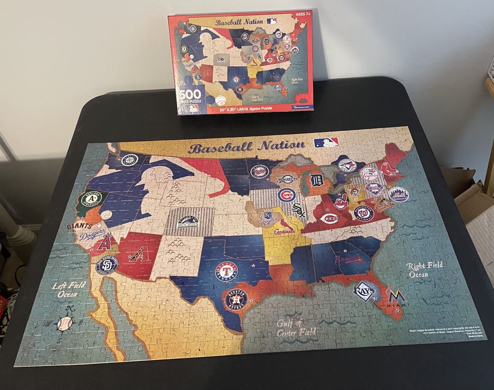 Usa Team Map Mlb 500 Pieces Promotional Partners ...  puzzle collectible [Barcode 801452509116] - Main Image 2