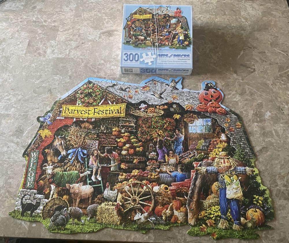 Fall Harvest Barn - Bits & Pieces puzzle collectible [Barcode 192949033901] - Main Image 2