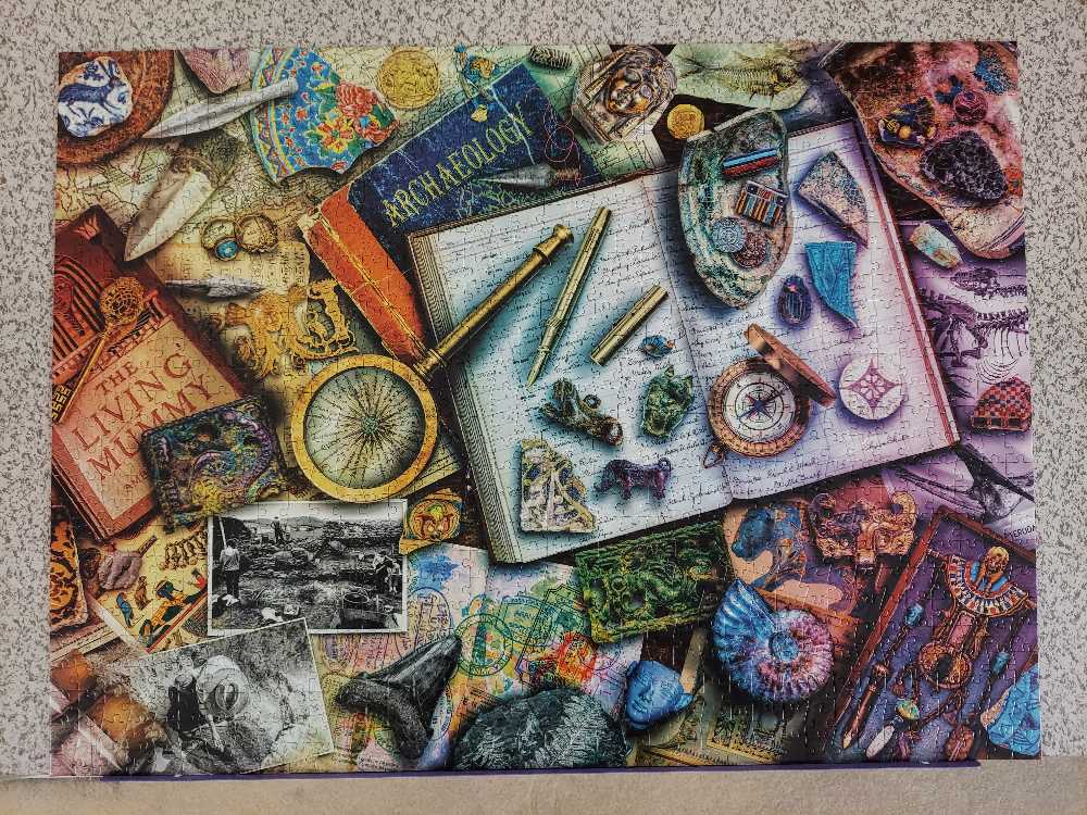 Aimee Stewart: Archaeologist’s Desk, The - Buffalo puzzle collectible [Barcode 079346127238] - Main Image 2
