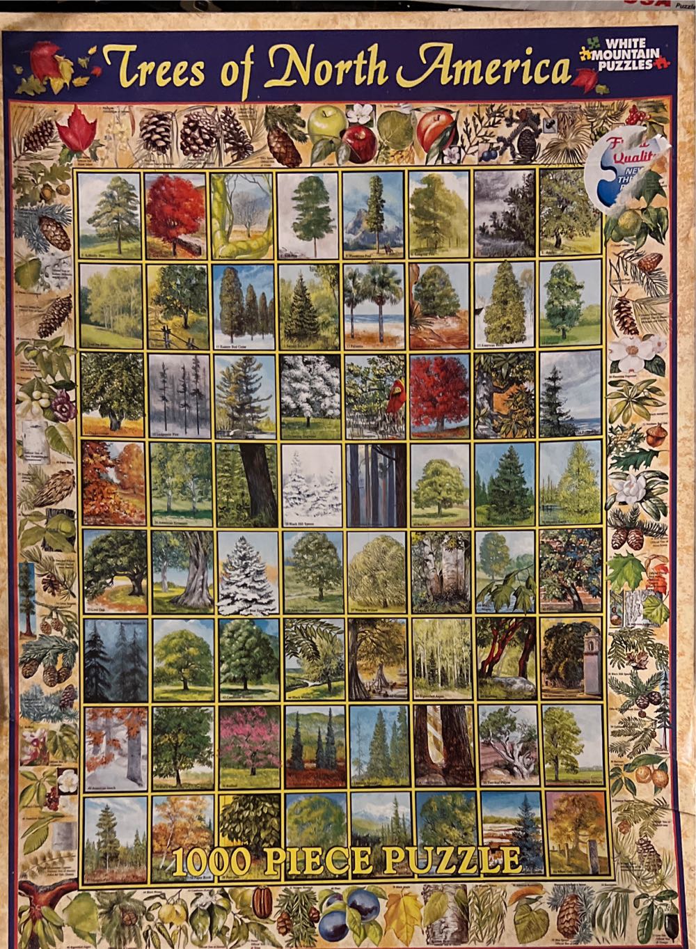 Trees Of North America - White Mountain puzzle collectible [Barcode 724819249145] - Main Image 3