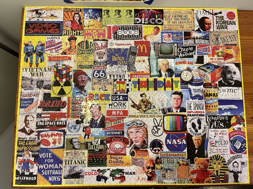 Back In The Day-SOLD - White Mountain Puzzles puzzle collectible - Main Image 2