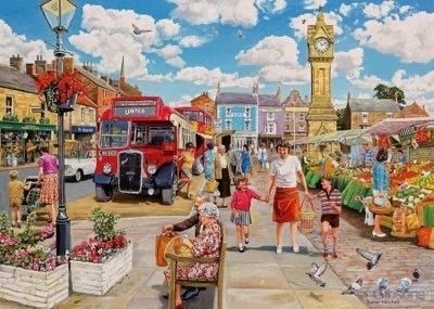 Clocktower Market - Gibsons puzzle collectible [Barcode 5012269063219] - Main Image 2