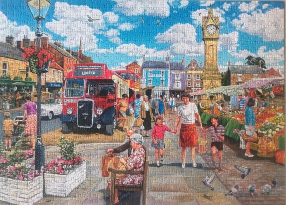 Clocktower Market - Gibsons puzzle collectible [Barcode 5012269063219] - Main Image 3