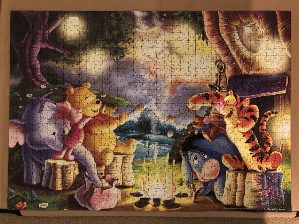 Around The Campfire - Rare Winnie The Pooh 🟦🇨🇦 - Ravensburger puzzle collectible [Barcode 4005556155774] - Main Image 2