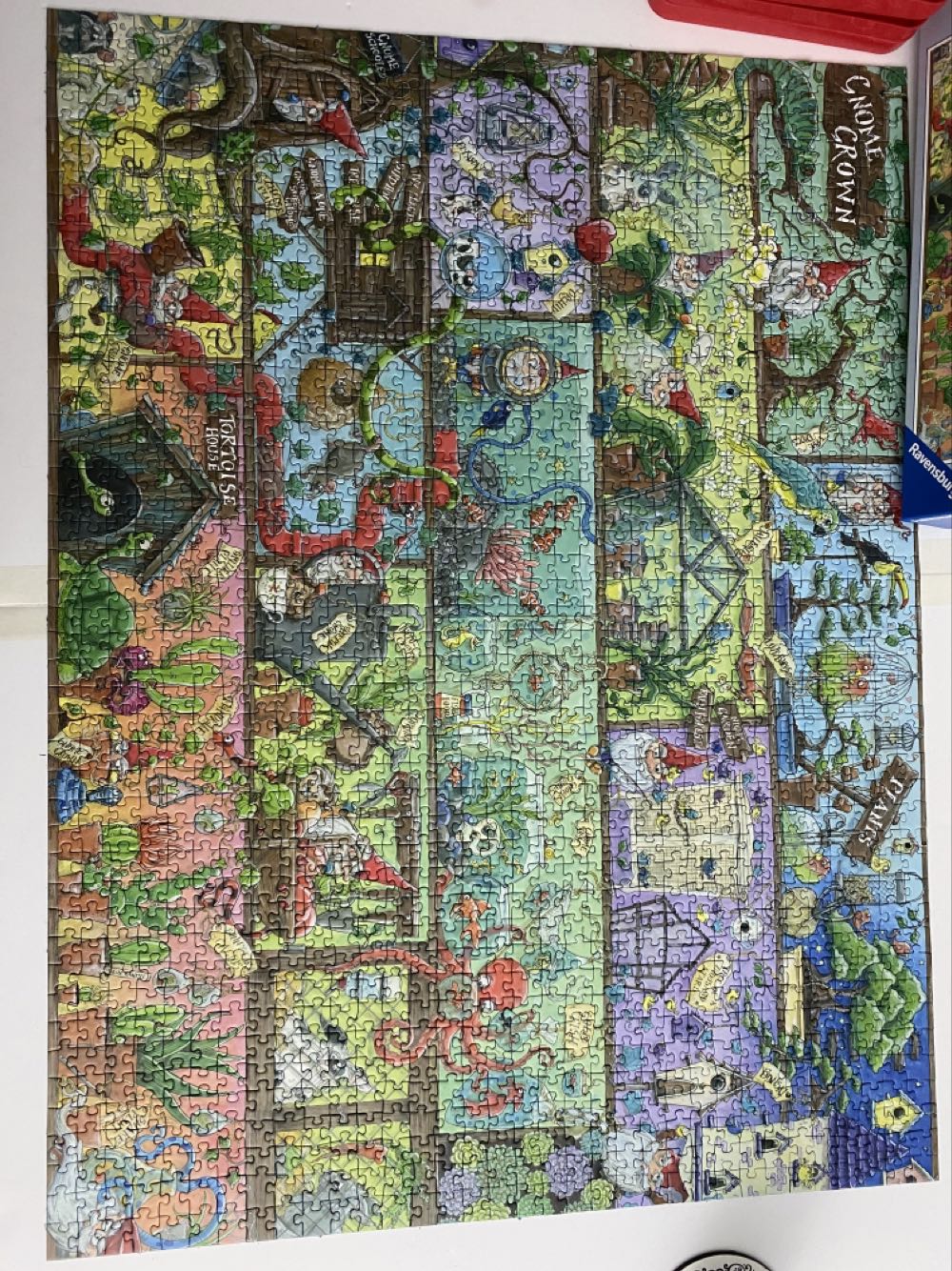 Gnome Grown / Dwarfs On Shelves - Ravensburger puzzle collectible [Barcode 4005556167128] - Main Image 2