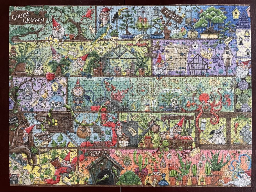 Gnome Grown / Dwarfs On Shelves - Ravensburger puzzle collectible [Barcode 4005556167128] - Main Image 3