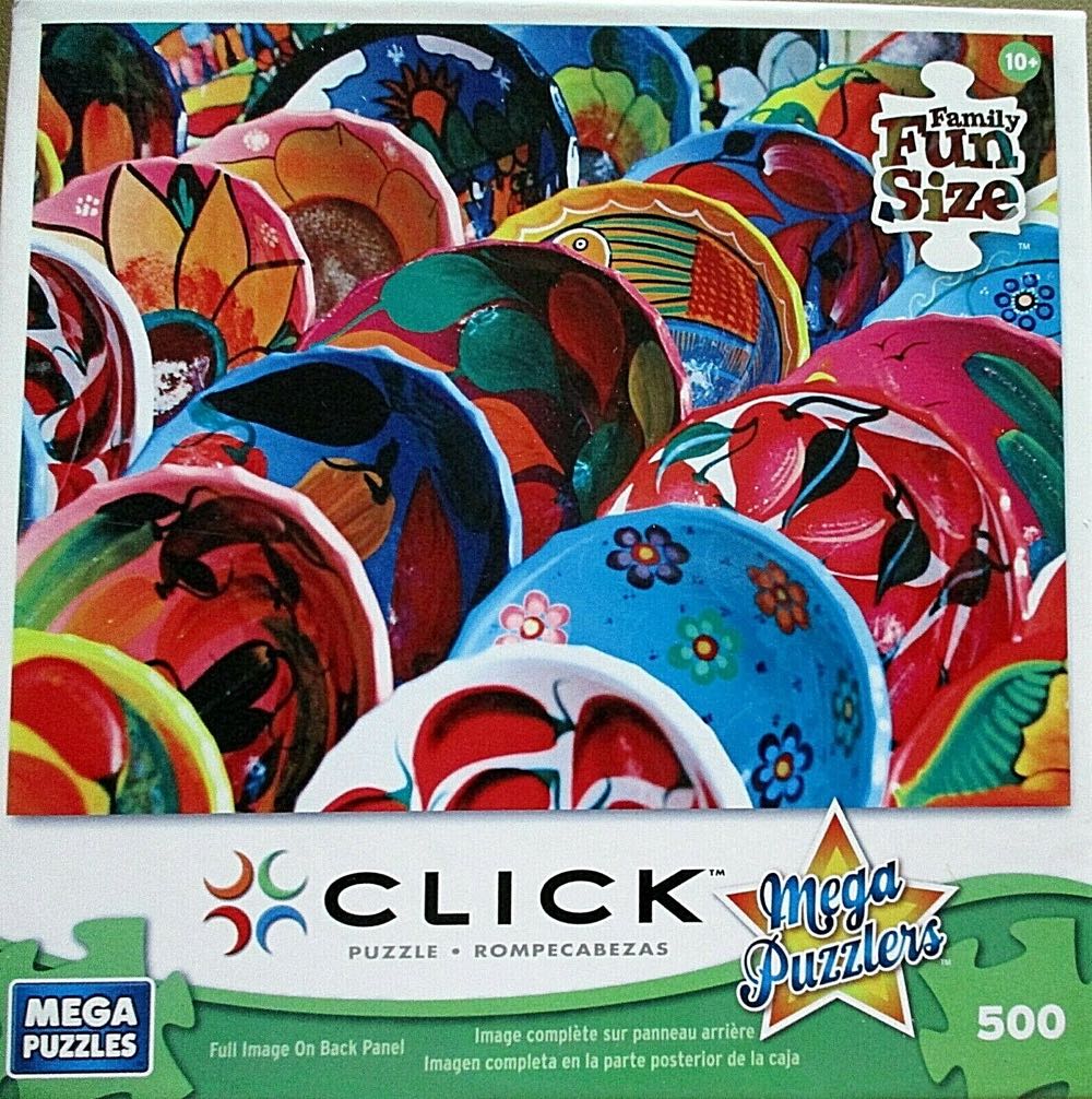 Colorful Mayan Bowls - Mega Puzzles puzzle collectible [Barcode 072348205089] - Main Image 2
