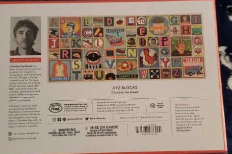 XYZ blocks - Genuine Fred puzzle collectible - Main Image 2