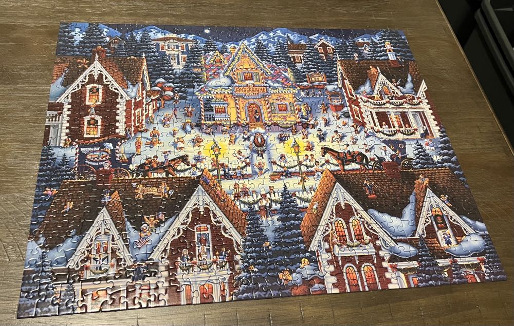 Gingerbread House - Dowdle Folk Art 🇺🇸 puzzle collectible [Barcode 671095200134] - Main Image 2