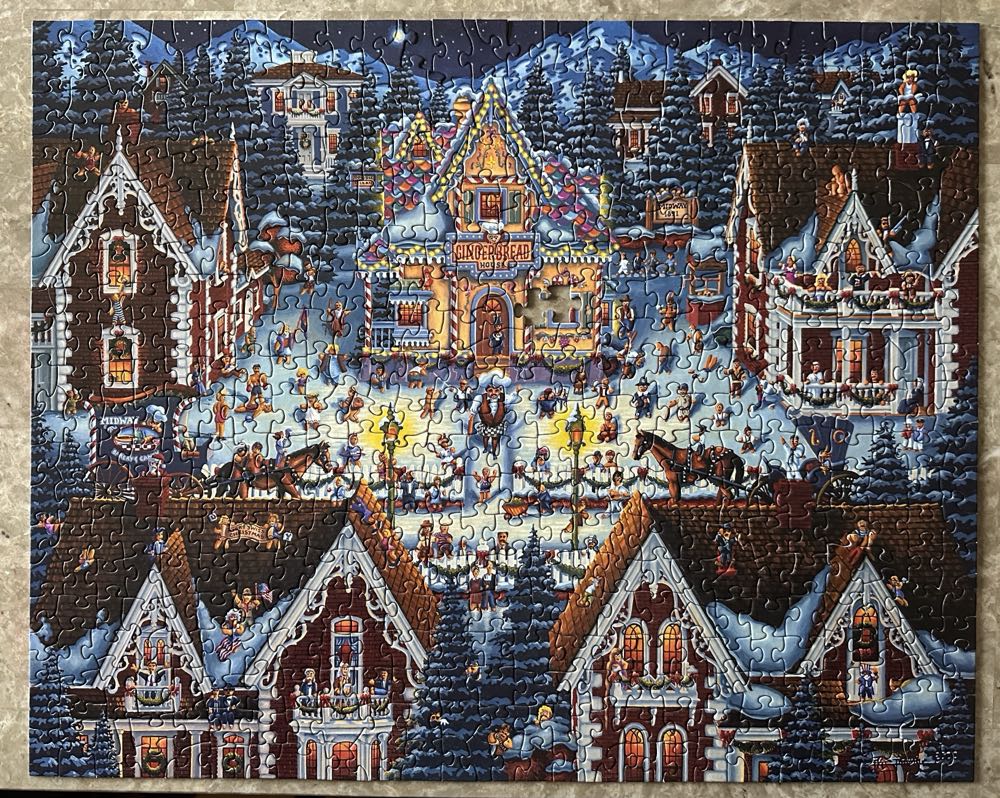 Gingerbread House - Dowdle Folk Art 🇺🇸 puzzle collectible [Barcode 671095200134] - Main Image 3