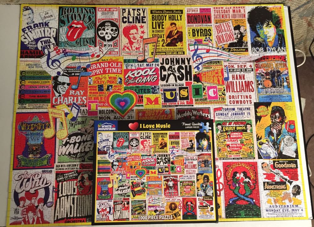 I Love Music - White Mountain Puzzles puzzle collectible [Barcode 724819264568] - Main Image 3