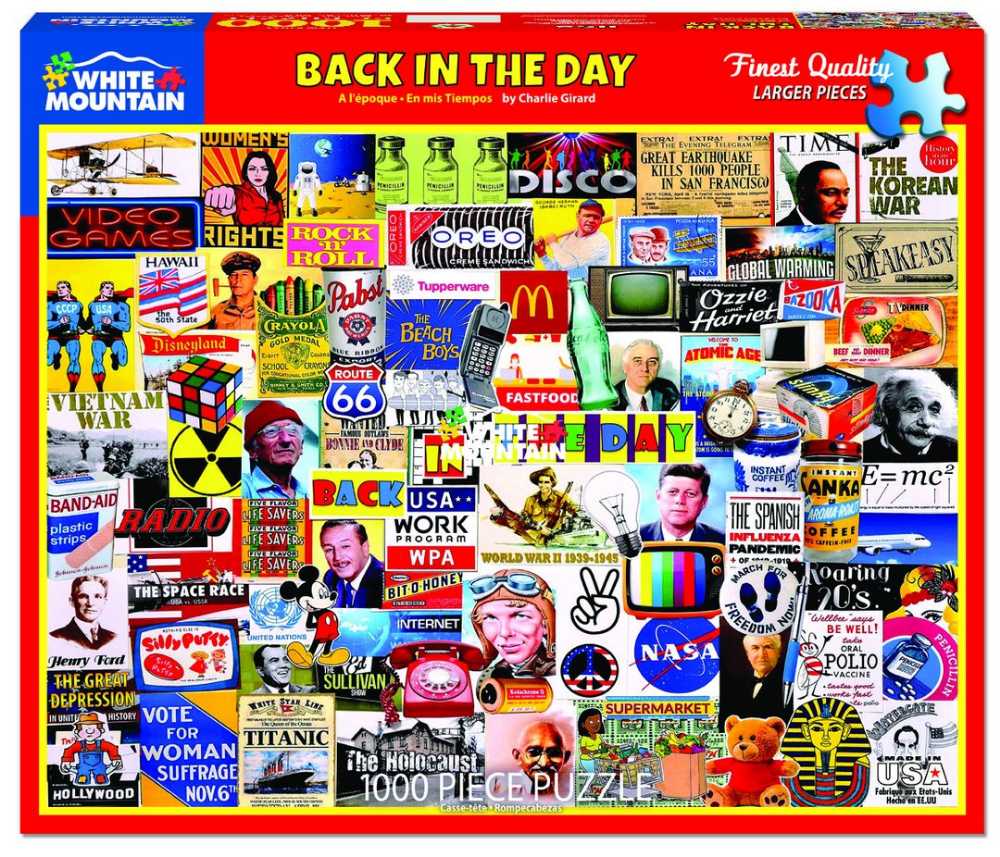 Back in the Day  - White Mountain puzzle collectible [Barcode 724819264551] - Main Image 2