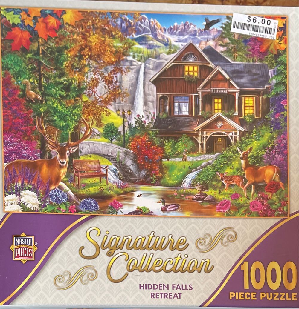 Hidden Falls Retreat - Master Pieces puzzle collectible [Barcode 705988502989] - Main Image 1