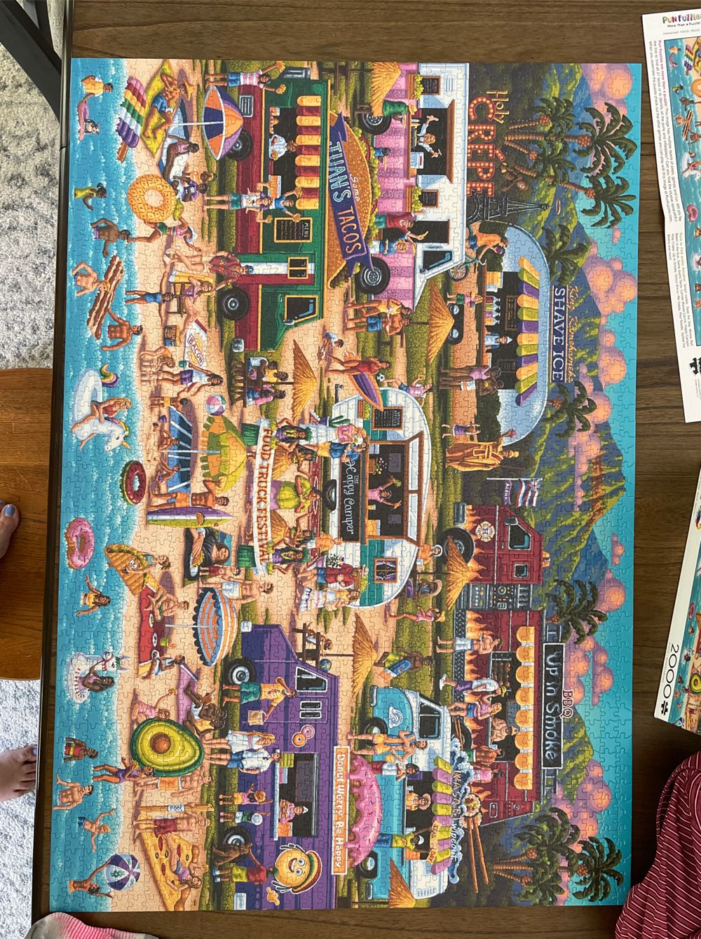 Hawaiian Food Truck Festival - Buffalo Games puzzle collectible [Barcode 079346021147] - Main Image 4