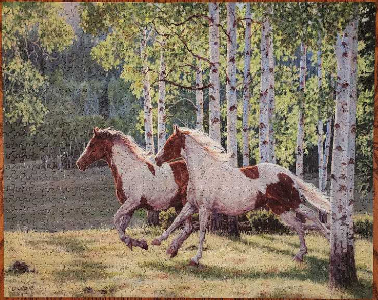ZZ - Aspen Run (TRADED) - White Mountain Puzzles puzzle collectible [Barcode 724819257584] - Main Image 3