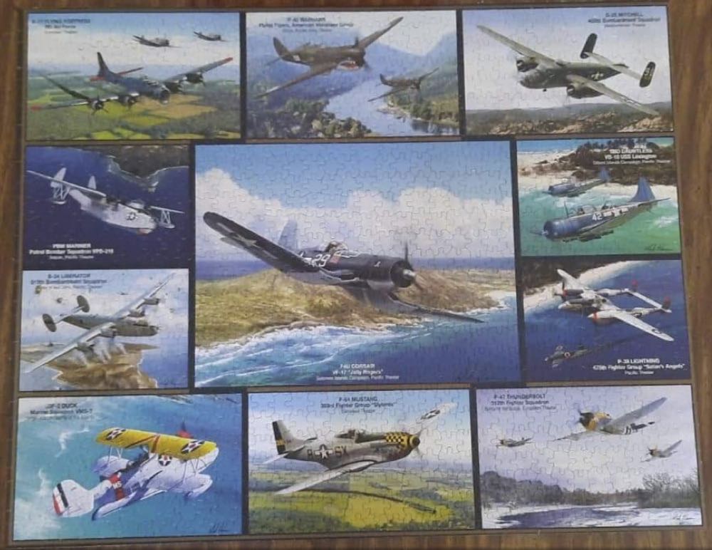 Airplanes Of World War II* - White Mountain puzzle collectible [Barcode 724819252374] - Main Image 2