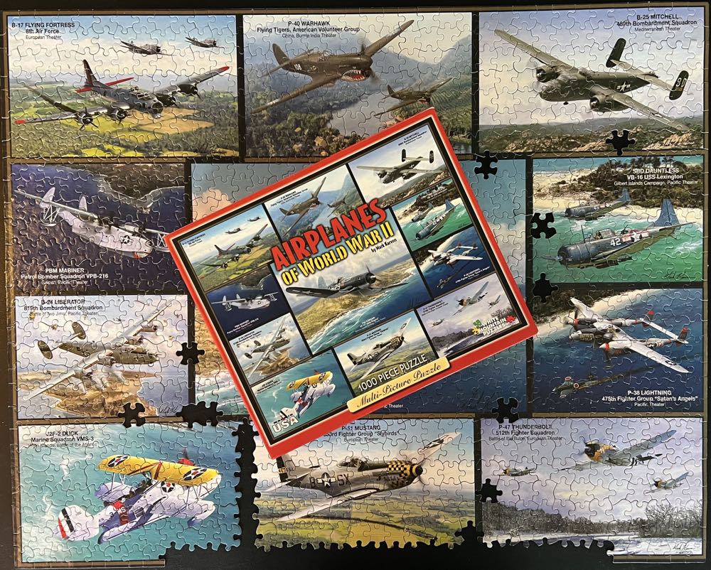 Airplanes Of World War II* - White Mountain puzzle collectible [Barcode 724819252374] - Main Image 4