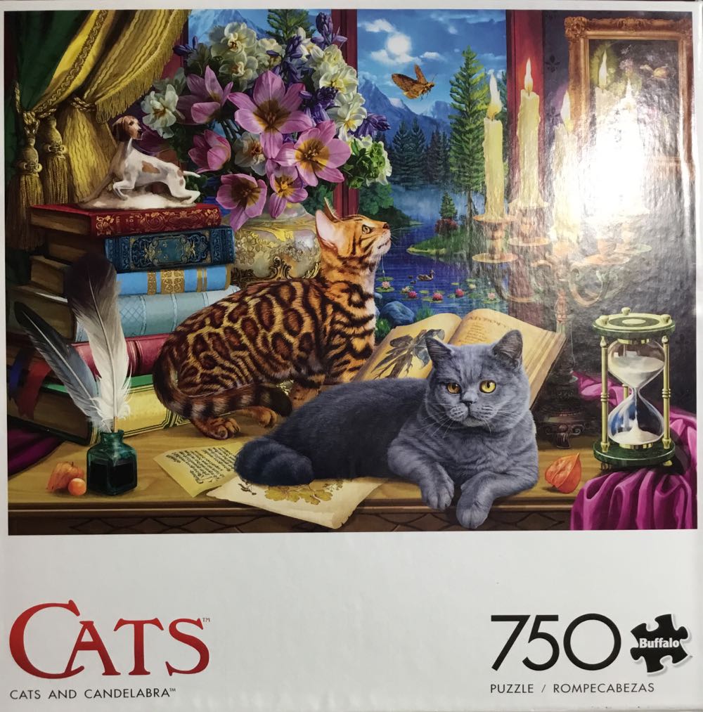 Cats and Candelabra - Buffalo puzzle collectible [Barcode 079346172900] - Main Image 2