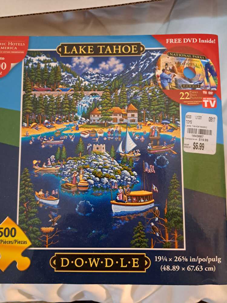 Lake Tahoe - Dowdle puzzle collectible [Barcode 671095011778] - Main Image 2