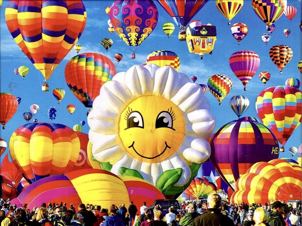 Blooming Hot Air Balloons - Colorluxe puzzle collectible [Barcode 4895145427524] - Main Image 2