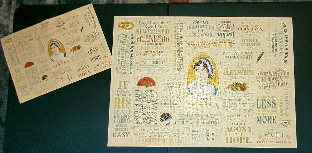 Jane Austen Literary Lines - Unemployed Philosophers Guild puzzle collectible [Barcode 814229004707] - Main Image 2