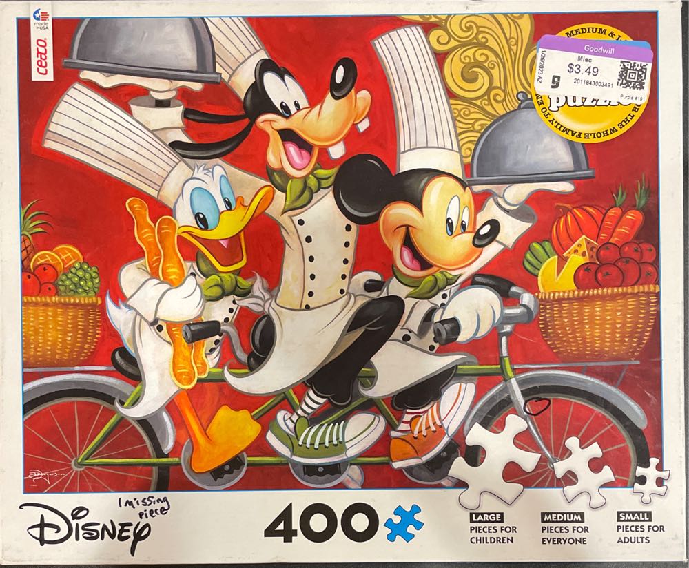 Disney Together Time - Chefs - Ceaco puzzle collectible [Barcode 021081231275] - Main Image 2